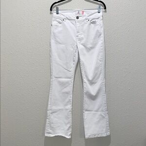 CAbi Women's Flare White Jeans